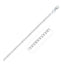 Rhodium Plated Sterling Silver Curb Chain Necklace