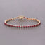 Pulsera de Rubí de Mozambique de 3.13 Quilates en Oro Amarillo de 14K