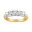 Anillo de Diamantes de Corte Redondo de 1.0 Cttw en Oro Amarillo de 18K - Talla 6