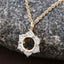 Colgante Semi Montado de Diamante de 0.14 Quilates en Oro Amarillo de 14K
