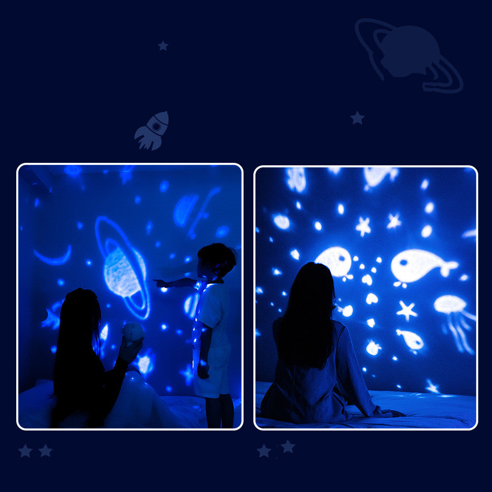 Galaxy Star Projector - Astronaut Night Light for Kids