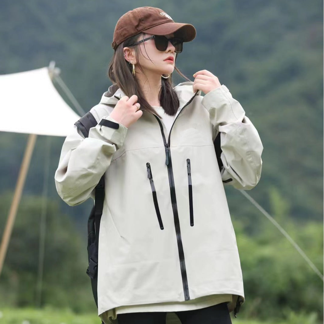 Chaqueta cortavientos Gore-Tex premium para mujeres para actividades al aire libre