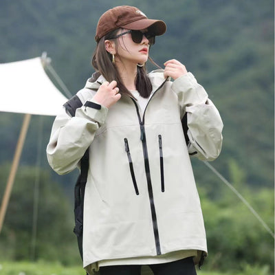 Chaqueta cortavientos Gore-Tex premium para mujeres para actividades al aire libre
