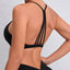 Pantalons de yoga en nylon V Back pour femmes