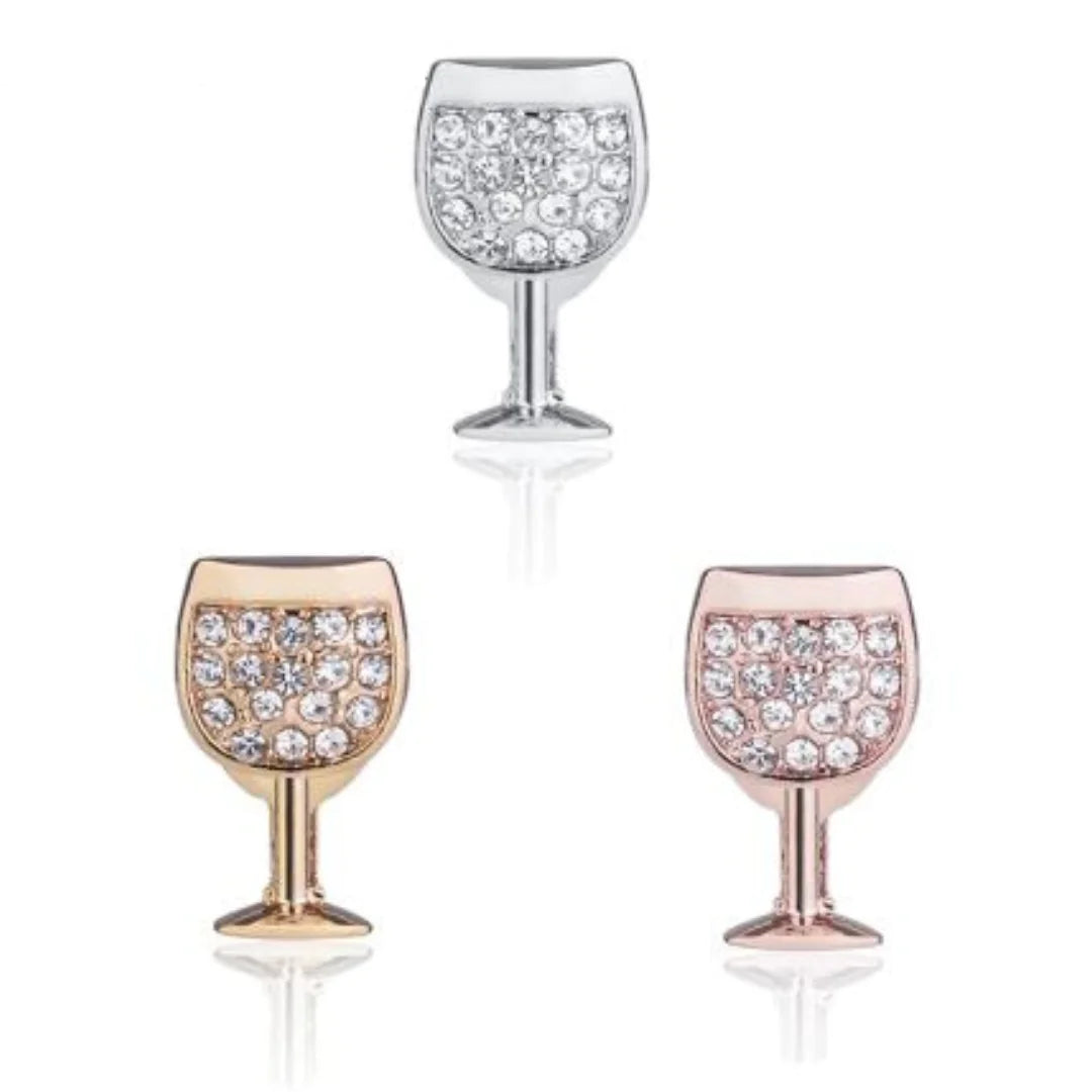 Encanto de Copa de Vino Elegante para Pulseras