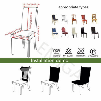 Premium Spandex Dining Chair Covers - Universal Fit & Washable