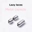 Elastic Lock Shoe Laces No Tie Shoelaces New Simplicity Round Metal Tip Shoelace Leisure Quick Sport Shoe Laces Unisex - Korvel