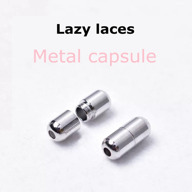 Elastic Lock Shoe Laces No Tie Shoelaces New Simplicity Round Metal Tip Shoelace Leisure Quick Sport Shoe Laces Unisex - Korvel