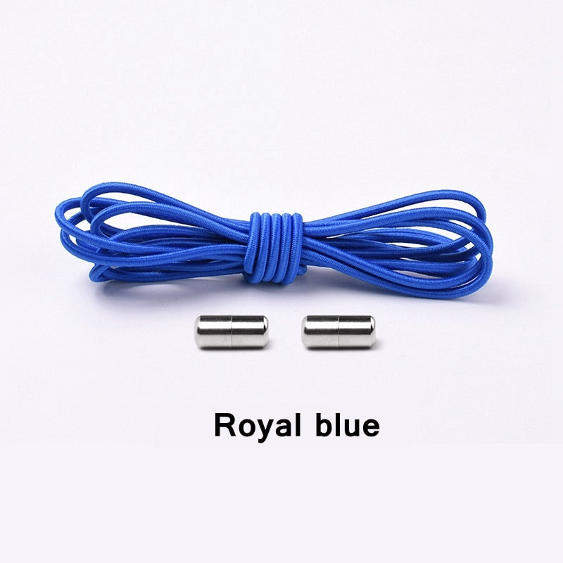 Elastic Lock Shoe Laces No Tie Shoelaces New Simplicity Round Metal Tip Shoelace Leisure Quick Sport Shoe Laces Unisex - Korvel