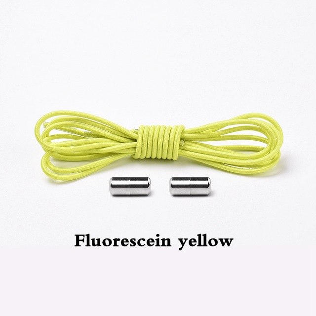 Elastic Lock Shoe Laces No Tie Shoelaces New Simplicity Round Metal Tip Shoelace Leisure Quick Sport Shoe Laces Unisex - Korvel