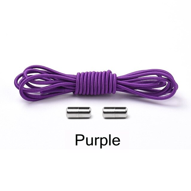 Elastic Lock Shoe Laces No Tie Shoelaces New Simplicity Round Metal Tip Shoelace Leisure Quick Sport Shoe Laces Unisex - Korvel