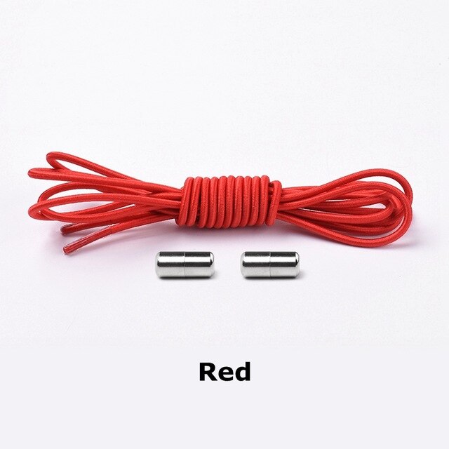 Elastic Lock Shoe Laces No Tie Shoelaces New Simplicity Round Metal Tip Shoelace Leisure Quick Sport Shoe Laces Unisex - Korvel