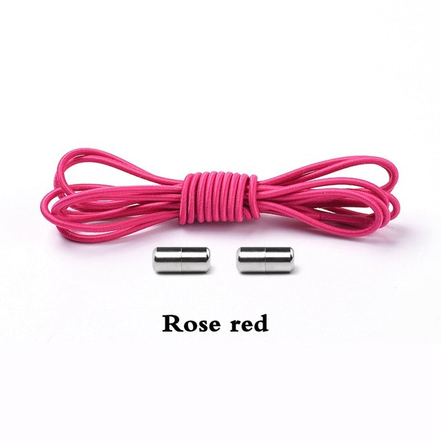 Elastic Lock Shoe Laces No Tie Shoelaces New Simplicity Round Metal Tip Shoelace Leisure Quick Sport Shoe Laces Unisex - Korvel