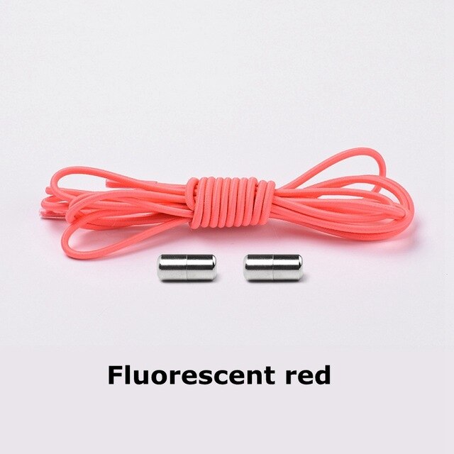 Elastic Lock Shoe Laces No Tie Shoelaces New Simplicity Round Metal Tip Shoelace Leisure Quick Sport Shoe Laces Unisex - Korvel