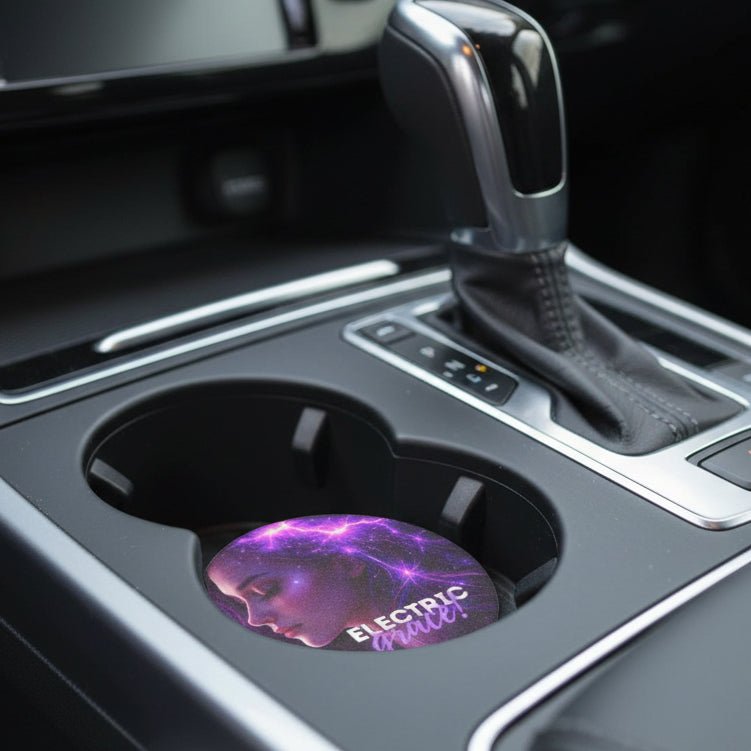 Coaster de Coche de Piedra de Jabón Electric Grace para la Conciencia de la Epilepsia