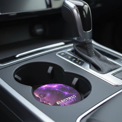 Electric Grace Epilepsy Awareness Soapstone Car Coaster