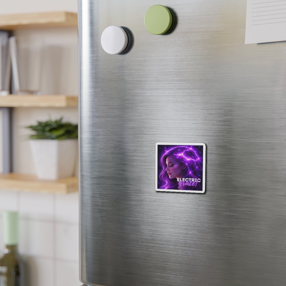 Magnète Électrique Grâce – Design Artistique Énergie Violet