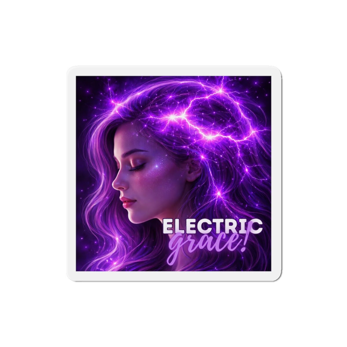 Magnète Électrique Grâce – Design Artistique Énergie Violet