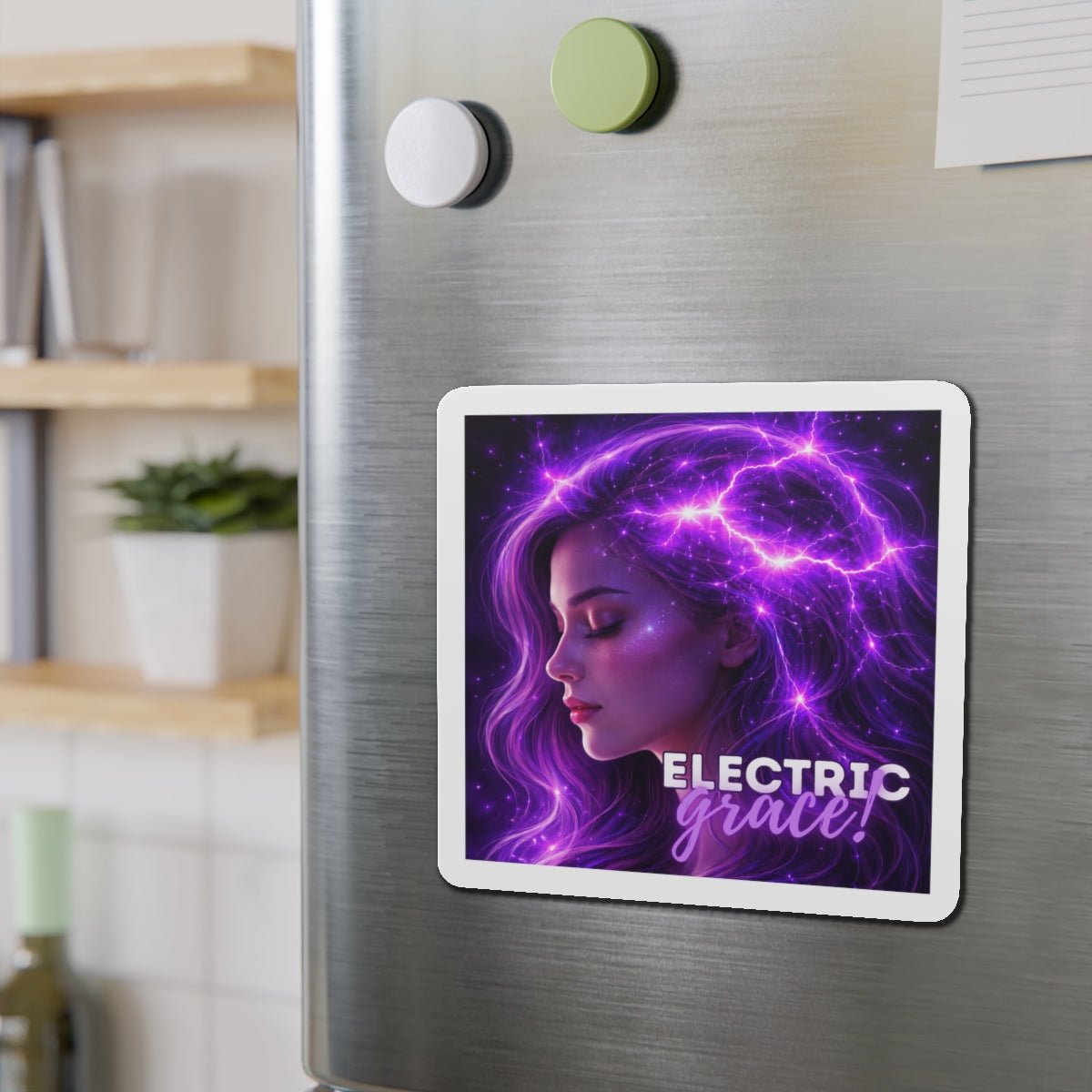 Magnète Électrique Grâce – Design Artistique Énergie Violet