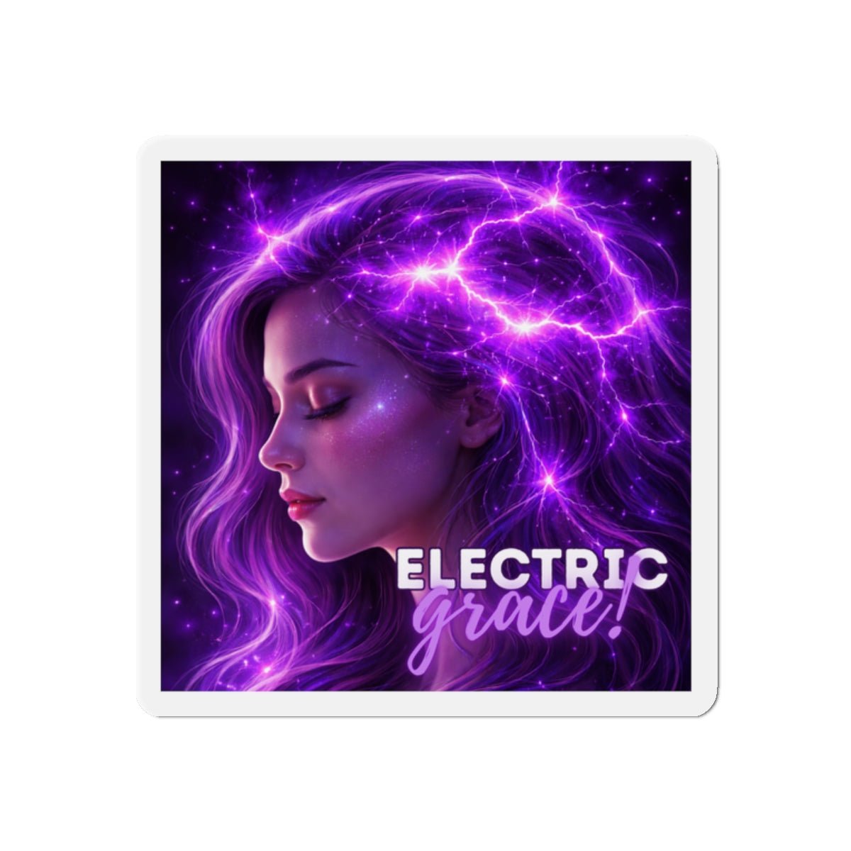 Magnète Électrique Grâce – Design Artistique Énergie Violet