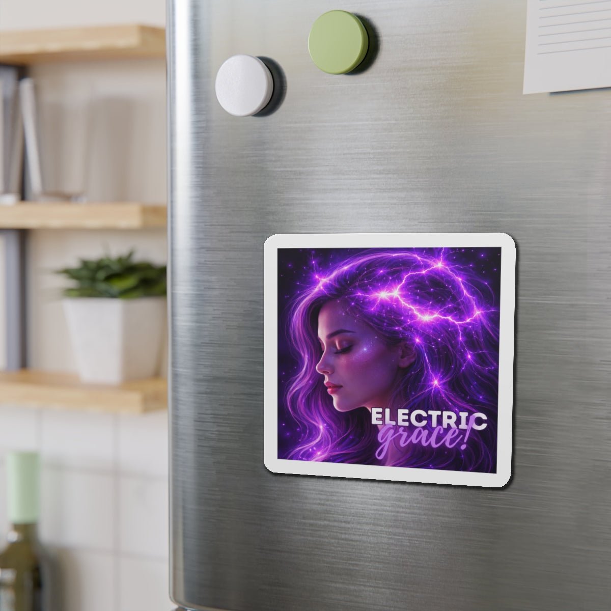 Magnète Électrique Grâce – Design Artistique Énergie Violet