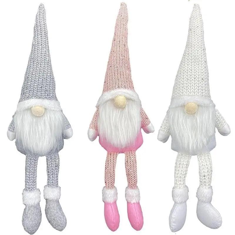 Poupée sans visage de Noël élégante - Décoration de maison pour les fêtes