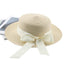 Sombrero de Paja Elegante para Mujeres en Verano con Lazo