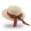 Sombrero de Paja Elegante para Mujeres en Verano con Lazo