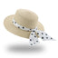 Sombrero de Paja Elegante para Mujeres en Verano con Lazo