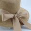 Sombrero de Paja Elegante para Mujeres en Verano con Lazo