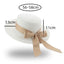 Sombrero de Paja Elegante para Mujeres en Verano con Lazo