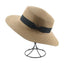 Sombrero de Paja Elegante para Mujeres en Verano con Lazo