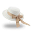 Sombrero de Paja Elegante para Mujeres en Verano con Lazo