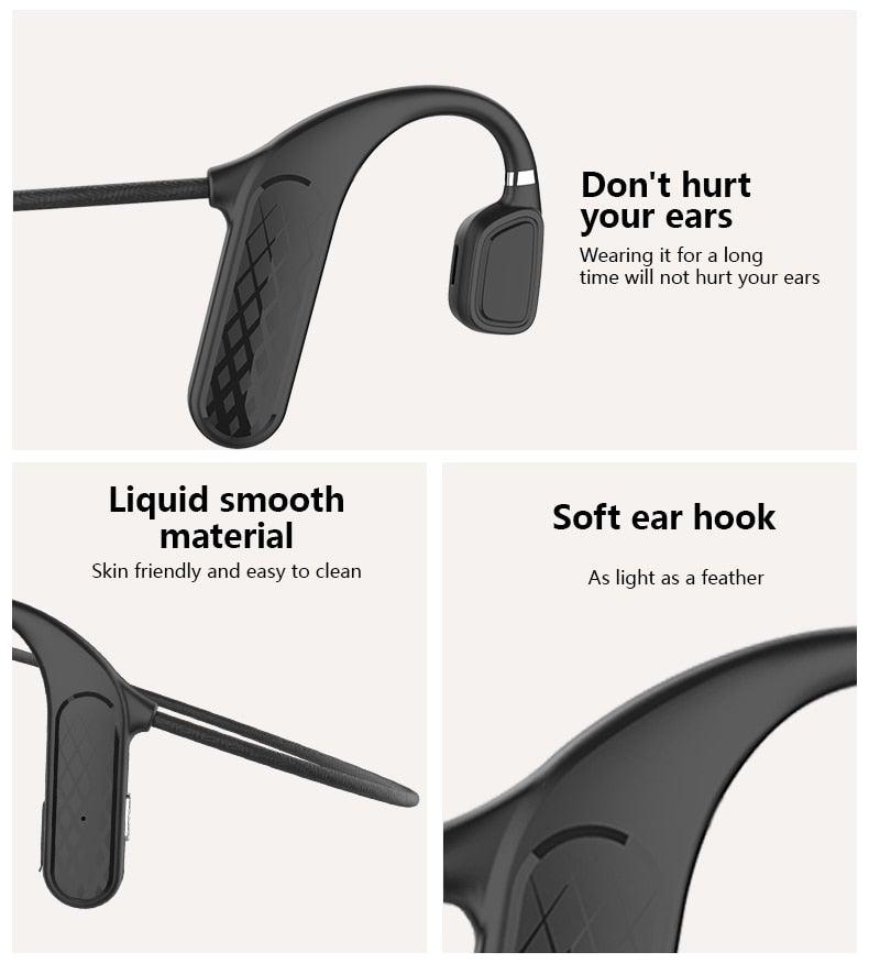 Casque sans fil à conduction osseuse premium pour modes de vie actifs