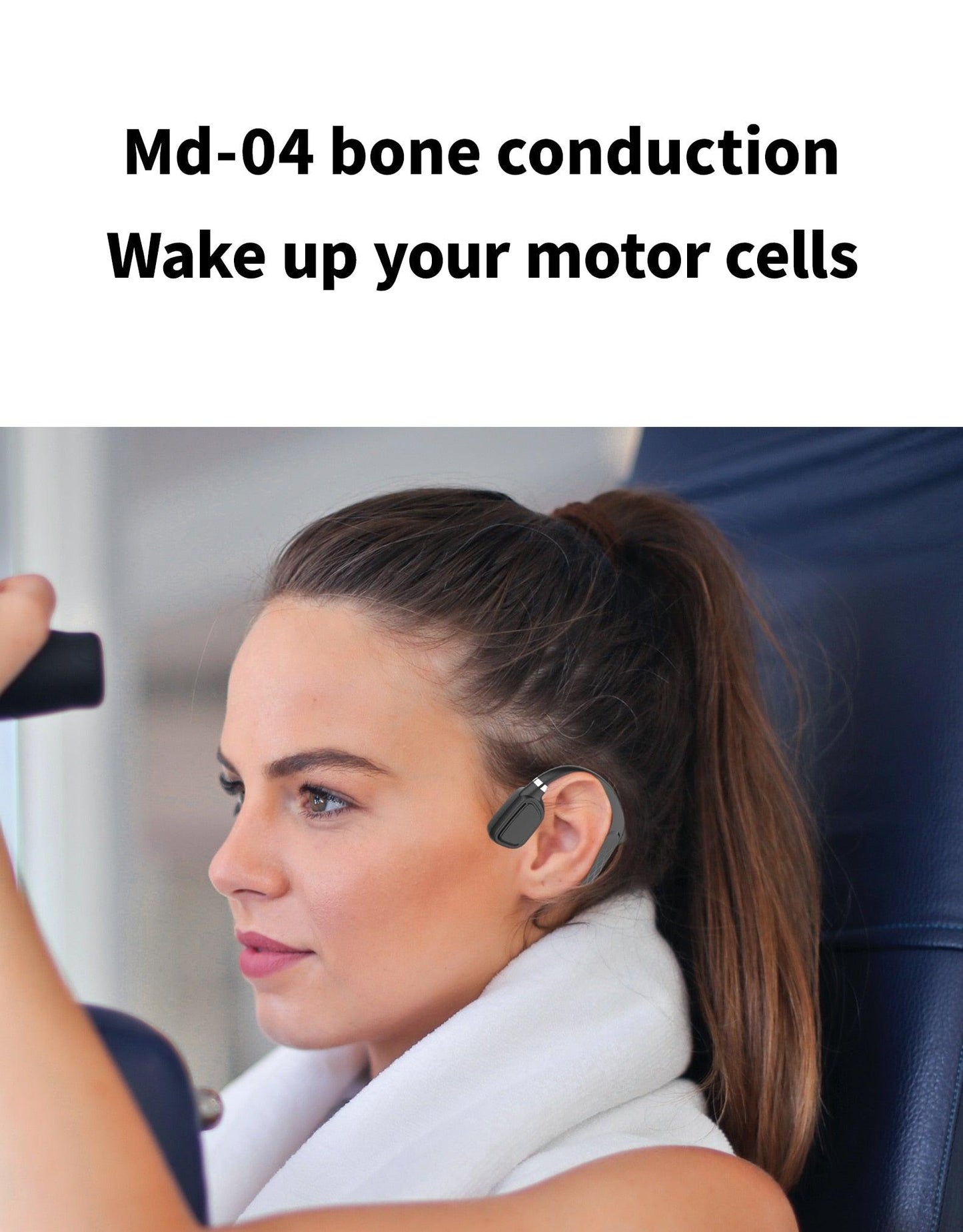 Casque sans fil à conduction osseuse premium pour modes de vie actifs