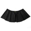Conjunto de Bikini Negro Elegante de Cintura Alta con Diseño de Volantes