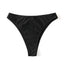 Conjunto de Bikini Negro Elegante de Cintura Alta con Diseño de Volantes