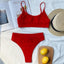 Elegant High Waist Black Bikini Set for Women