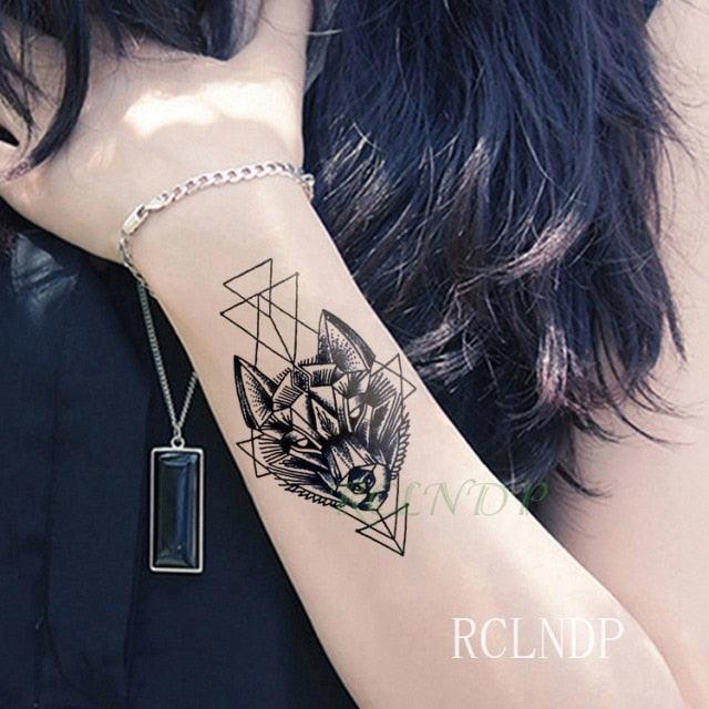Elegant Black Waterproof Temporary Tattoo Stickers