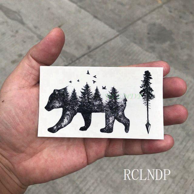Elegant Black Waterproof Temporary Tattoo Stickers