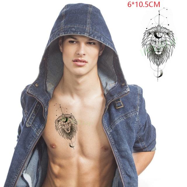 Elegant Black Waterproof Temporary Tattoo Stickers