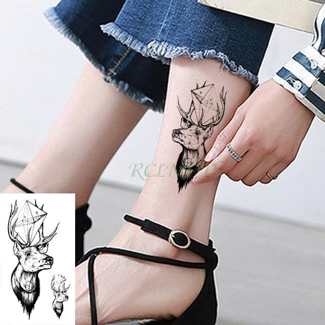 Elegant Black Waterproof Temporary Tattoo Stickers