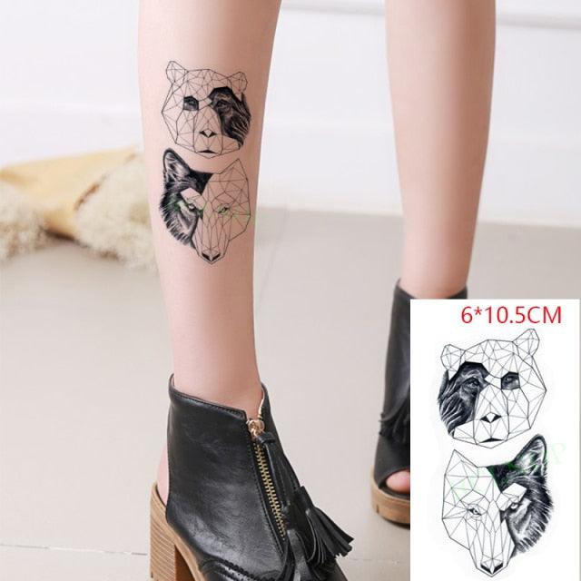 Elegant Black Waterproof Temporary Tattoo Stickers