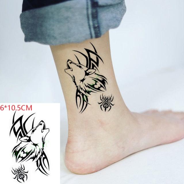 Elegant Black Waterproof Temporary Tattoo Stickers