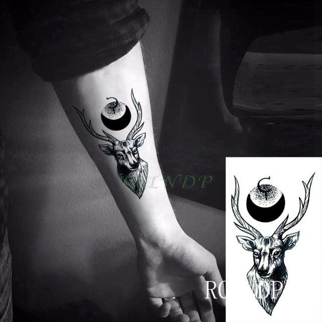 Elegant Black Waterproof Temporary Tattoo Stickers