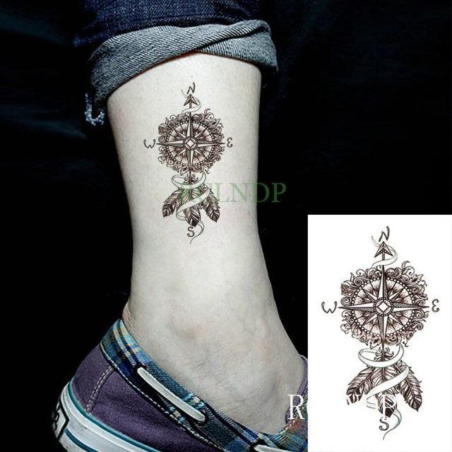 Elegant Black Waterproof Temporary Tattoo Stickers