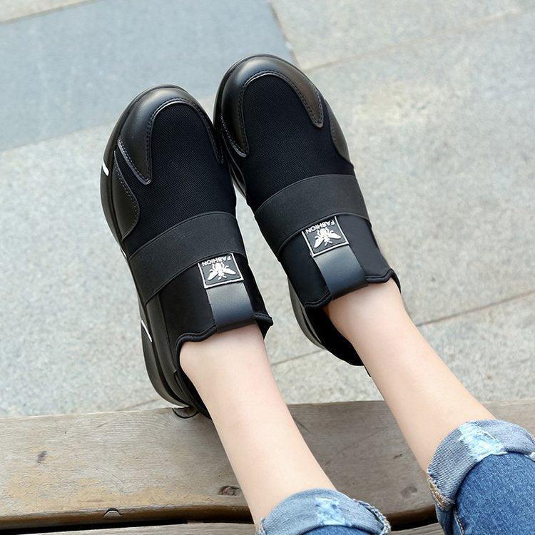 Elegant Black Women's Sneakers - Lightweight Casual Shoes