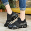 Elegant Black Women's Sneakers - Lightweight Casual Shoes