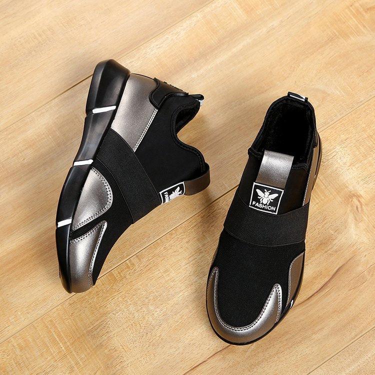 Elegant Black Women's Sneakers - Lightweight Casual Shoes