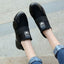Elegant Black Women's Sneakers - Lightweight Casual Shoes